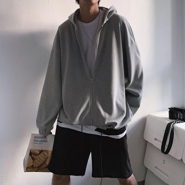 men's hoodies & sweatshirts oversized autumn winter male's long sleeve boyfriend style loose fleece zipper hooded sweatshirt stude, Black
men's hoodies & sweatshirts oversized autumn winter male's long sleeve boyfriend style loose fleece zipper hooded sweatshirt stude, Black