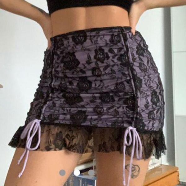 skirts women fashion rose lace drawstring high waist frill ruched a line mini dress, Black
skirts women fashion rose lace drawstring high waist frill ruched a line mini dress, Black