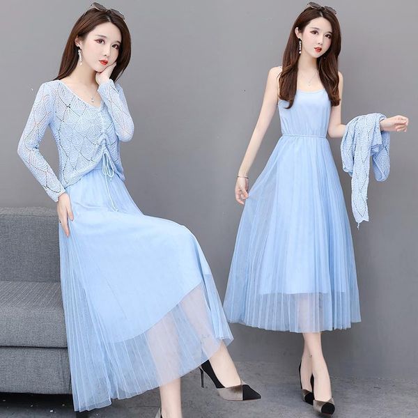 2021 korean hollow out solid jacket + spaghetti strapped dress 2 piece defines sweet upper-neck elegant waistline without sleeves suit, Black;gray
2021 korean hollow out solid jacket + spaghetti strapped dress 2 piece defines sweet upper-neck elegant waistline without sleeves suit, Black;gray