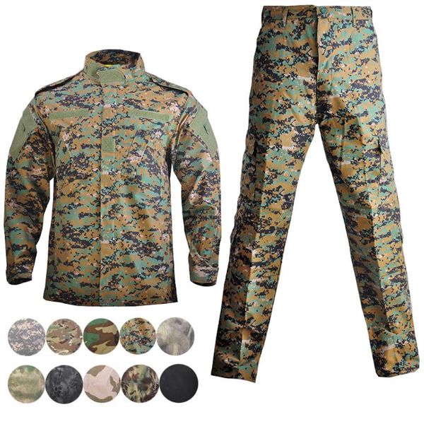 hunting sets uniform combat army camouflage tactical bdu paintball suit for cs wargame coat + pant, Camo
hunting sets uniform combat army camouflage tactical bdu paintball suit for cs wargame coat + pant, Camo