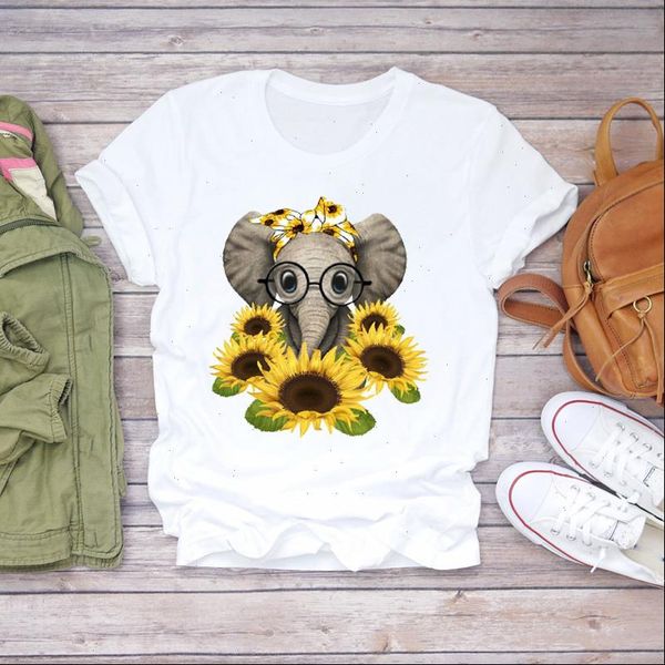 women floral sunflower animal casual 90s printing print lady t shirts womens graphic t shirt ladies female tee t shirt, White
women floral sunflower animal casual 90s printing print lady t shirts womens graphic t shirt ladies female tee t shirt, White