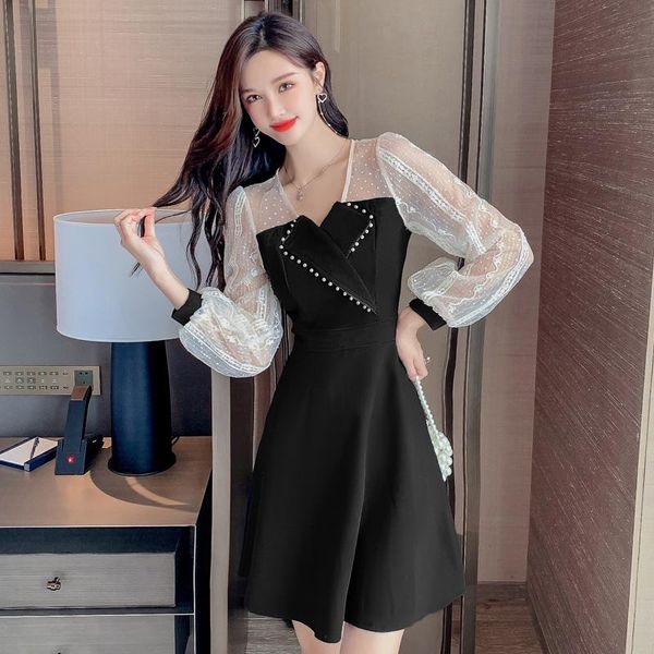 casual dresses coigarsam women korean dress fashion one piece autumn spring 2022 french style high waist v-neck black apricot, Black;gray
casual dresses coigarsam women korean dress fashion one piece autumn spring 2022 french style high waist v-neck black apricot, Black;gray