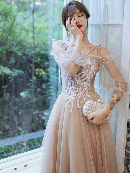luxury prom dresses banquet evening 2021 bridmaid is thin and covers arms fairy temperament small woman, Black
luxury prom dresses banquet evening 2021 bridmaid is thin and covers arms fairy temperament small woman, Black