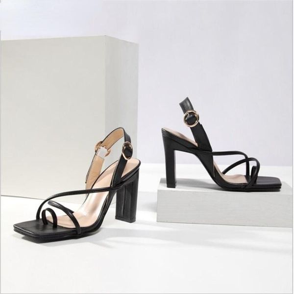 dress shoes 2021 8.5cm square-toe fashion sandals women's one-pedal square heel plus size 35-42 womens, Black
dress shoes 2021 8.5cm square-toe fashion sandals women's one-pedal square heel plus size 35-42 womens, Black