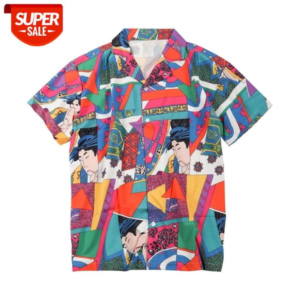 2021 summer vintage hawaiian shirts men hip hop japanese streetwear ukiyoe casual shirt man loose short sleeve shirt color block #a074, White;black
2021 summer vintage hawaiian shirts men hip hop japanese streetwear ukiyoe casual shirt man loose short sleeve shirt color block #a074, White;black