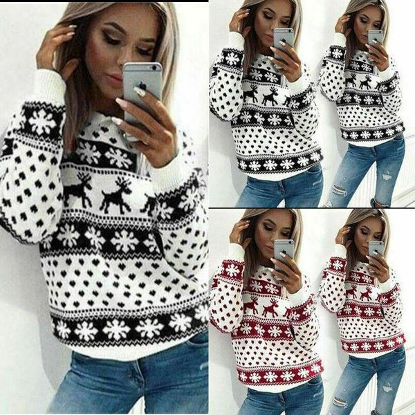 gym clothing 2021 ladies christmas jumper knitted fairisle snowflake retro xmas tunic sweater, White;black
gym clothing 2021 ladies christmas jumper knitted fairisle snowflake retro xmas tunic sweater, White;black