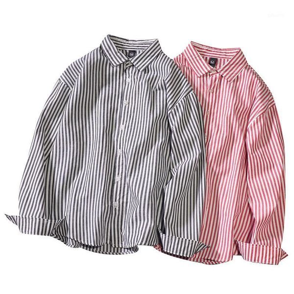 spring autumn japanese harajuku long sleeved shirt men strip fresh teenager tide brand 100% cotton hawaiian kpop men's casual shirts, White;black
spring autumn japanese harajuku long sleeved shirt men strip fresh teenager tide brand 100% cotton hawaiian kpop men's casual shirts, White;black
