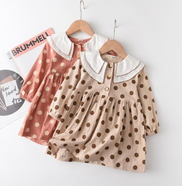 girl's dresses toddler baby girl spring autumn dress casual long sleeve doll collar polka dots print button up loose girls, Red;yellow
girl's dresses toddler baby girl spring autumn dress casual long sleeve doll collar polka dots print button up loose girls, Red;yellow