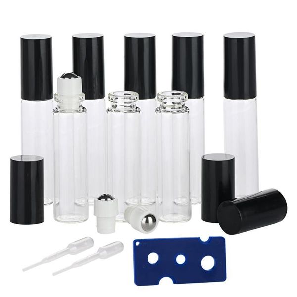 storage bottles & jars 5pcs 10 ml leakproof roller ball roll on bottle for essential oil thick glass refillable perfume empty cosmetic conta
storage bottles & jars 5pcs 10 ml leakproof roller ball roll on bottle for essential oil thick glass refillable perfume empty cosmetic conta