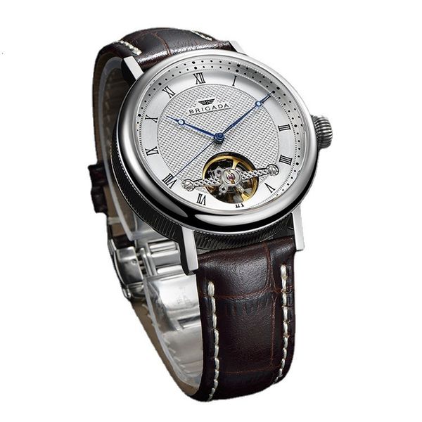 watch aiersh / elshi seagull movement men's mechanical double butterfly button, Slivery;brown
watch aiersh / elshi seagull movement men's mechanical double butterfly button, Slivery;brown