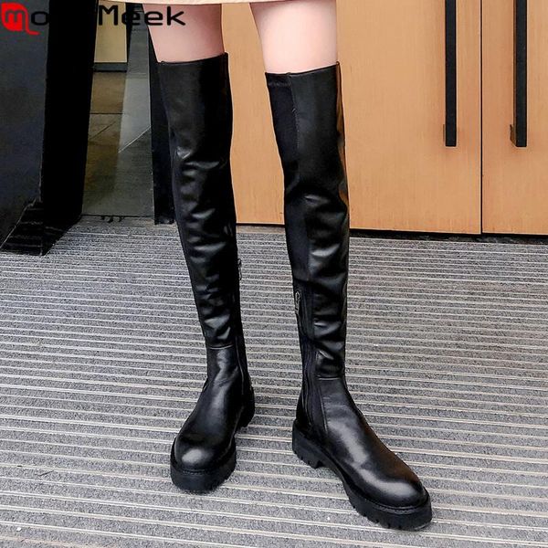 boots moonmeek 2021 brand winter black color over the knee med heels round toe zipper women big size 33-40
boots moonmeek 2021 brand winter black color over the knee med heels round toe zipper women big size 33-40