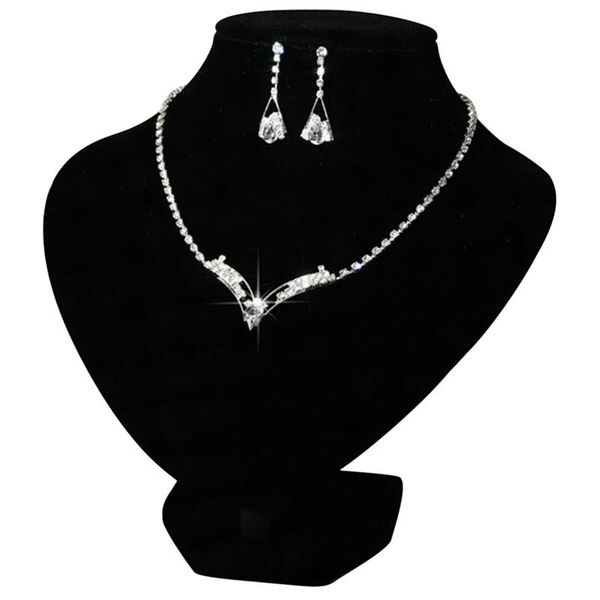 earrings & necklace women sparkling v shaped rhinestone crystal jewelry set charm, Silver
earrings & necklace women sparkling v shaped rhinestone crystal jewelry set charm, Silver