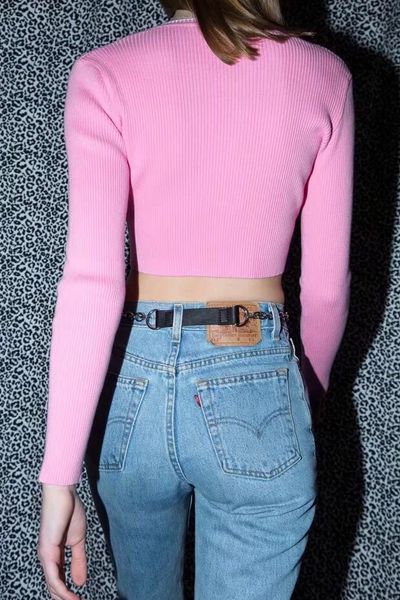 women multi color v neck cropped sweater vintage knitting exposed navel short knitwear long sleeve jumper, White;black
women multi color v neck cropped sweater vintage knitting exposed navel short knitwear long sleeve jumper, White;black