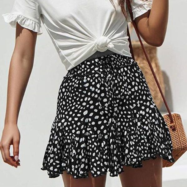 skirts 2021 polka dot print women mini skirt streetwear ruffled a-line female spring summer holiday ladies, Black
skirts 2021 polka dot print women mini skirt streetwear ruffled a-line female spring summer holiday ladies, Black