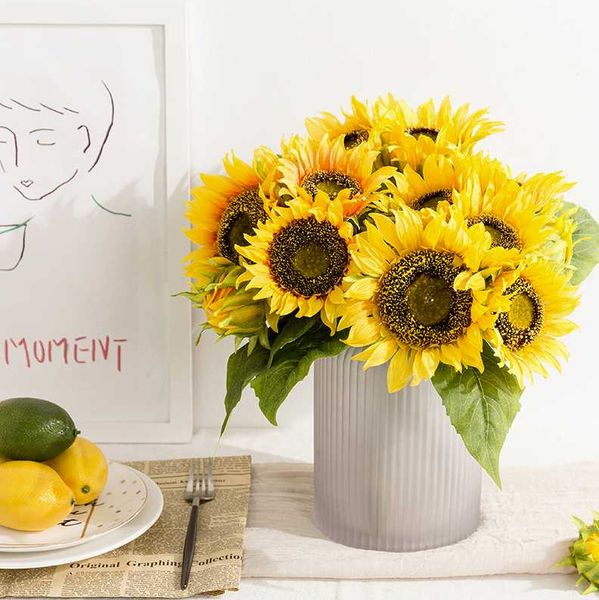decorative flowers & wreaths 1pcs slik yellow sunflower artificial for home garden car decoration fake wedding party decor
decorative flowers & wreaths 1pcs slik yellow sunflower artificial for home garden car decoration fake wedding party decor