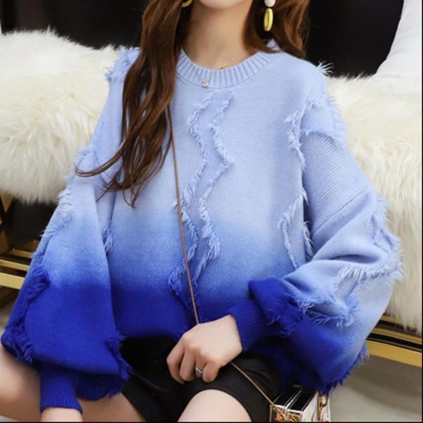 2021 autumn and winter new fashion sweet women loose casual gradient tassel pullover sweater tc302 drop shipping, White;black
2021 autumn and winter new fashion sweet women loose casual gradient tassel pullover sweater tc302 drop shipping, White;black