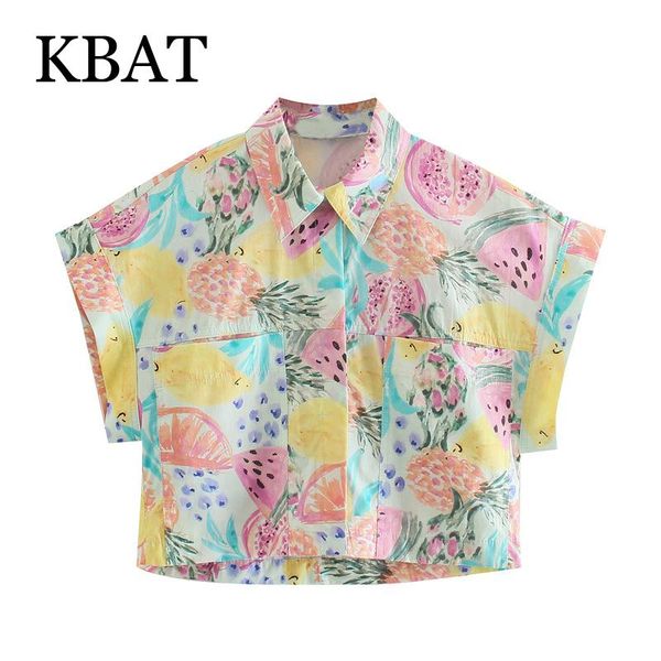 women's blouses & shirts kbat 2021 summer print shirt short sleeve buttons turn-down collar ladies blouse plus size, White
women's blouses & shirts kbat 2021 summer print shirt short sleeve buttons turn-down collar ladies blouse plus size, White