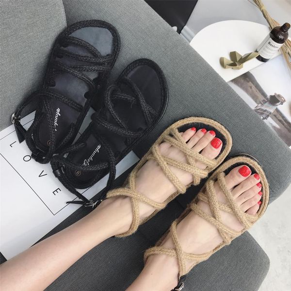 handmade sandal black shoes for women 2022 summer cross rope beige fashion spring new girls beach flat comfort pu basic solid ba
handmade sandal black shoes for women 2022 summer cross rope beige fashion spring new girls beach flat comfort pu basic solid ba
