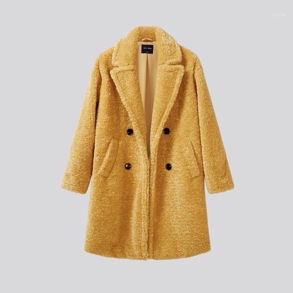 winter women's wear imitation sheepskin fur jacket luxury long fur coat loose lapel thick jacket + women's size1, Black
winter women's wear imitation sheepskin fur jacket luxury long fur coat loose lapel thick jacket + women's size1, Black