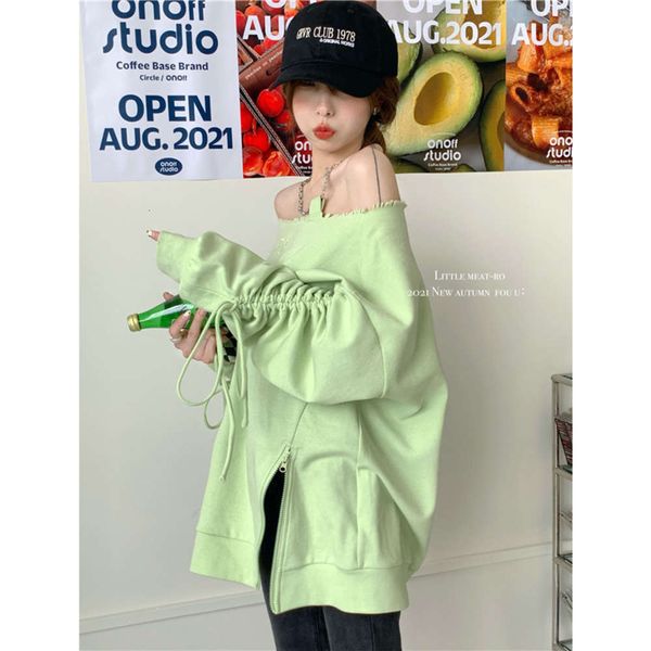 avocado sweater women's one shoulder drawstring fold hanging neck irregular long sleeve design o2545, Black
avocado sweater women's one shoulder drawstring fold hanging neck irregular long sleeve design o2545, Black