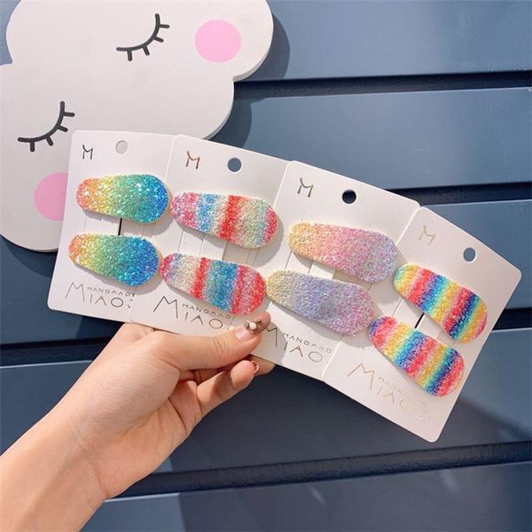 1 pair korean children's simple cute rainbow gradient sequin bb clip fashion sweet girl princess hairpins hair accessories, Slivery;white
1 pair korean children's simple cute rainbow gradient sequin bb clip fashion sweet girl princess hairpins hair accessories, Slivery;white