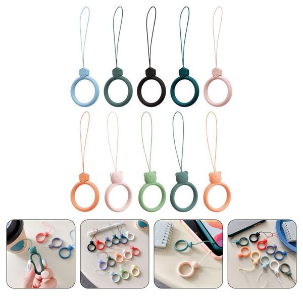 cell phone mounts & holders 10pcs lanyards for mobile camera keychains ring