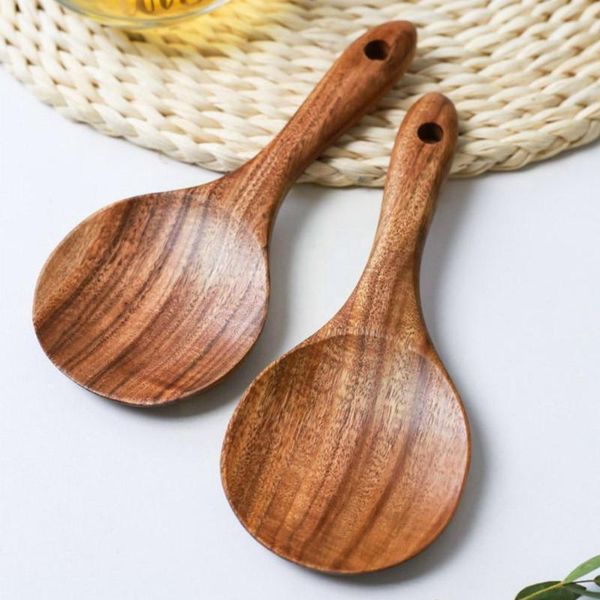 spoons teak wooden spoon kitchen utensils non-stick cooking with tablespoon handle household spatula long tools rice kitch m2f1 
spoons teak wooden spoon kitchen utensils non-stick cooking with tablespoon handle household spatula long tools rice kitch m2f1