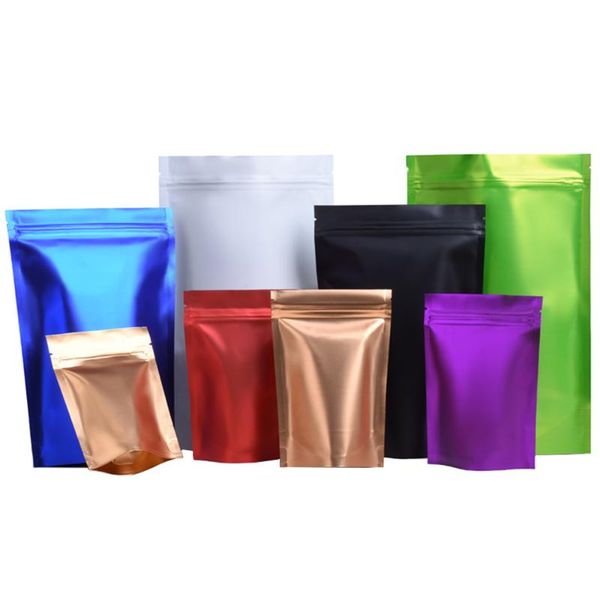 100pcs/lot matte aluminum mylar foil stand up bag self seal resealable reusable tear notch doypack candy pack
100pcs/lot matte aluminum mylar foil stand up bag self seal resealable reusable tear notch doypack candy pack