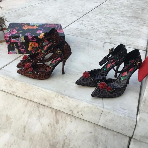 dress shoes women summer stiletto designer sandals leopard 3d print rose fretwork high heels pointed toe flower, Black
dress shoes women summer stiletto designer sandals leopard 3d print rose fretwork high heels pointed toe flower, Black