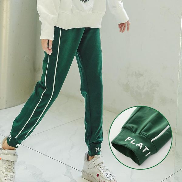trousers the spring and autumn period cargo pants b806 of girls, Blue