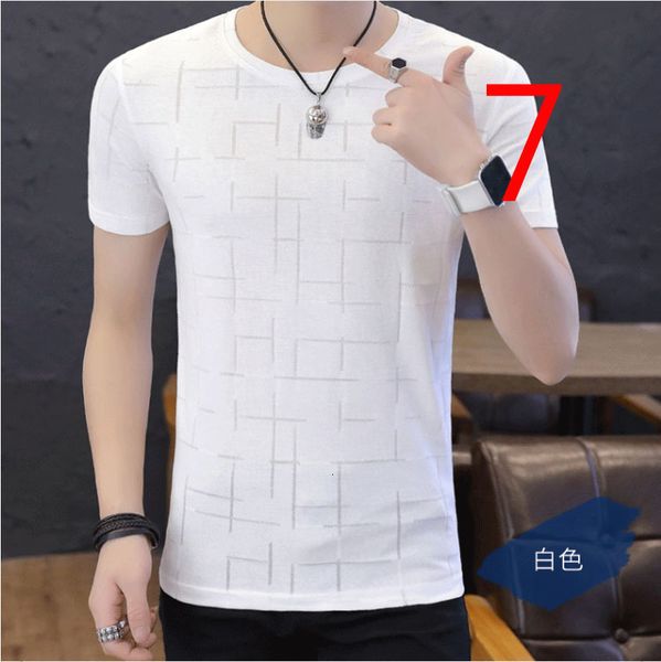 new ice silk short-sleeved t-shirt men's tide thin section half-sleeved shirt version self-cultivation p joq0, White;black
new ice silk short-sleeved t-shirt men's tide thin section half-sleeved shirt version self-cultivation p joq0, White;black