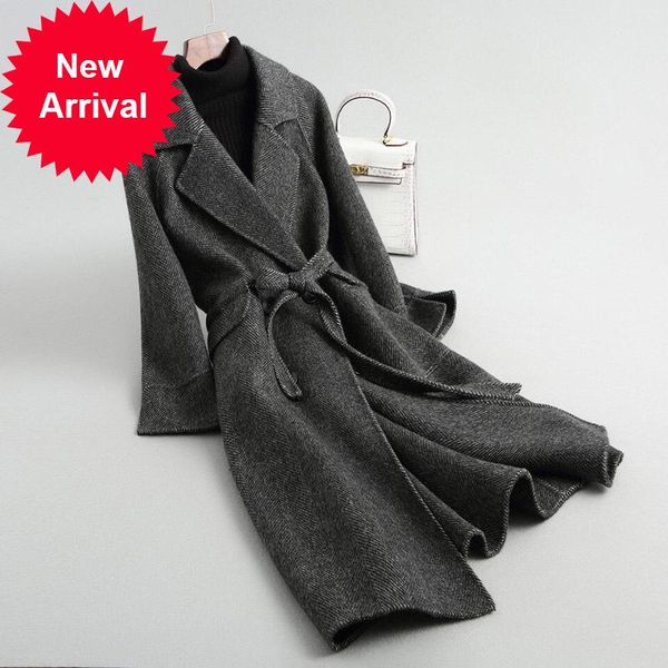 women a38046 2021 fall/winter new fashion wool herringbone jacket lady's long style pocket leisure wool coat, Black
women a38046 2021 fall/winter new fashion wool herringbone jacket lady's long style pocket leisure wool coat, Black