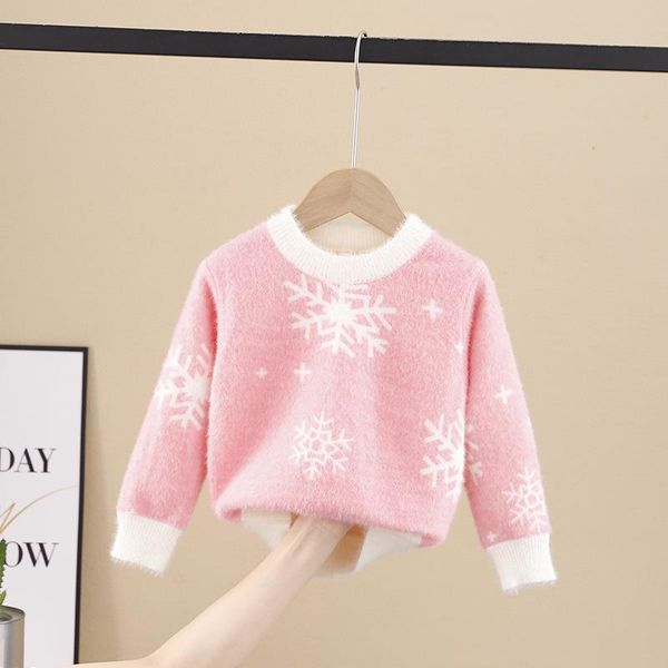 pullover winter children's clothing outerwear christmas knitted o-neck sweater for girls thicked jumper, Blue
pullover winter children's clothing outerwear christmas knitted o-neck sweater for girls thicked jumper, Blue