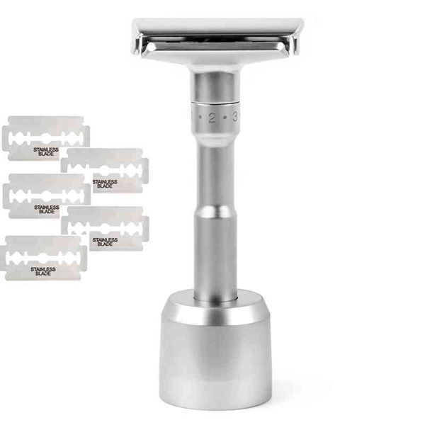 adjustable double edge classic safety man shaving with 5 pcs titanium coated blades shaver razor
adjustable double edge classic safety man shaving with 5 pcs titanium coated blades shaver razor