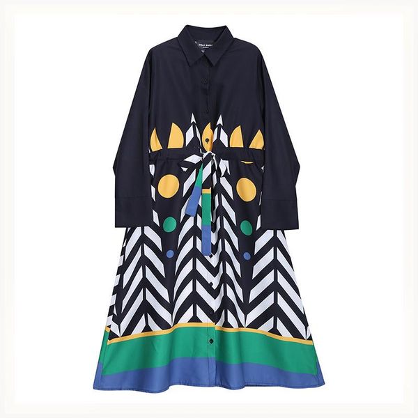casual dresses black pattern printed big size shirt for women 2021 lapel long sleeve dress woman loose fit fashion tide women's, Black;gray
casual dresses black pattern printed big size shirt for women 2021 lapel long sleeve dress woman loose fit fashion tide women's, Black;gray
