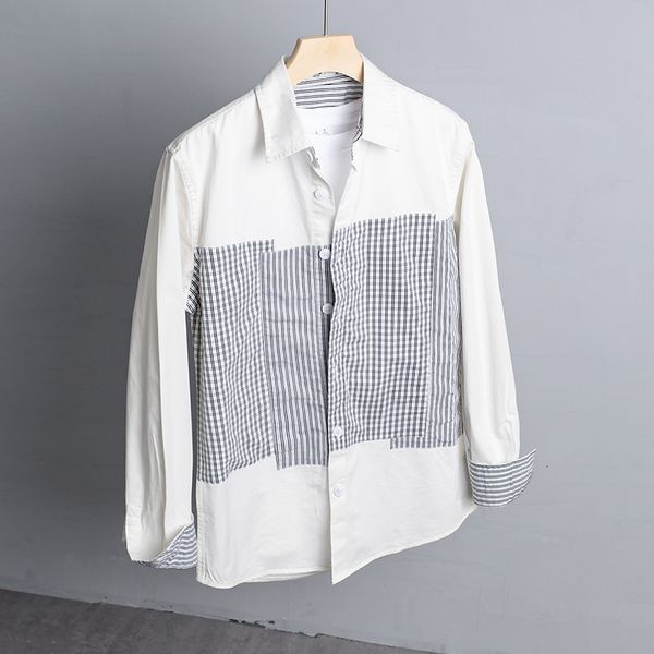 new 2021 nova chegada de manga comprida costura xadrez masculina casual marca camisas para moda confortvel camisa dos homens dv3k, White
new 2021 nova chegada de manga comprida costura xadrez masculina casual marca camisas para moda confortvel camisa dos homens dv3k, White