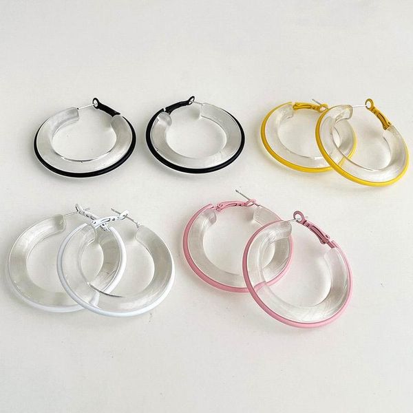 hoop & huggie fashion transparent acrylic round circle earrings personality jewelry statement summer pendientes, Golden;silver
hoop & huggie fashion transparent acrylic round circle earrings personality jewelry statement summer pendientes, Golden;silver