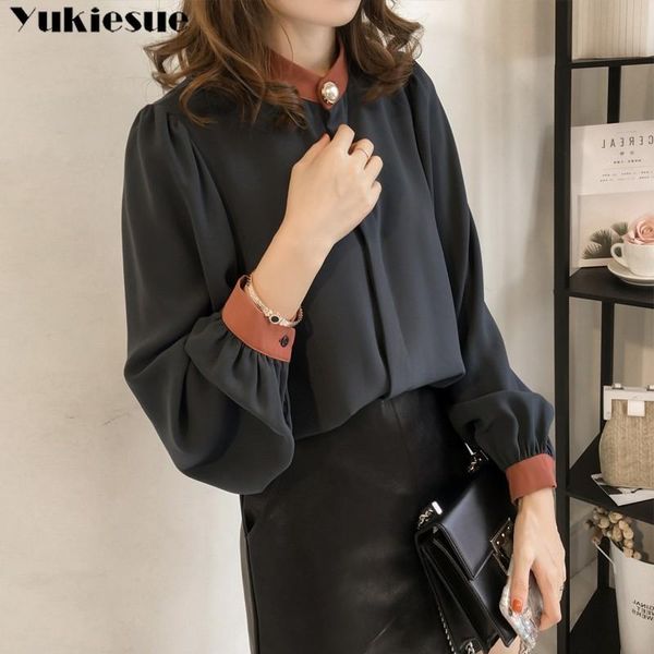 2021 summer long sleeve elegant loose women's shirt blouse for women blusas womens and blouses chiffon shirts plus size, White
2021 summer long sleeve elegant loose women's shirt blouse for women blusas womens and blouses chiffon shirts plus size, White