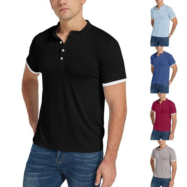 men's t-shirts 2021 t-shirt summer casual lapel stand-up collar shirt contrast color matching street, White;black
men's t-shirts 2021 t-shirt summer casual lapel stand-up collar shirt contrast color matching street, White;black