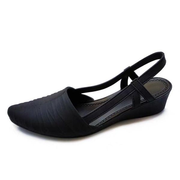 toe at dwaterproof water jelly sandals shoes wedges for women dnjx, Black 
toe at dwaterproof water jelly sandals shoes wedges for women dnjx, Black