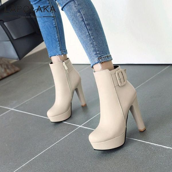 boots lapolaka 2021 brand comfy platform ultra high heels zipper women shoes wholesale trendy buckle decoration lady1, Black
boots lapolaka 2021 brand comfy platform ultra high heels zipper women shoes wholesale trendy buckle decoration lady1, Black