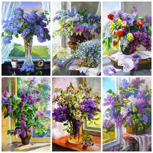 diamond painting huacan 5d cross stitch lilac embroidery mosaic vase flower paintings for interior home decoration
diamond painting huacan 5d cross stitch lilac embroidery mosaic vase flower paintings for interior home decoration