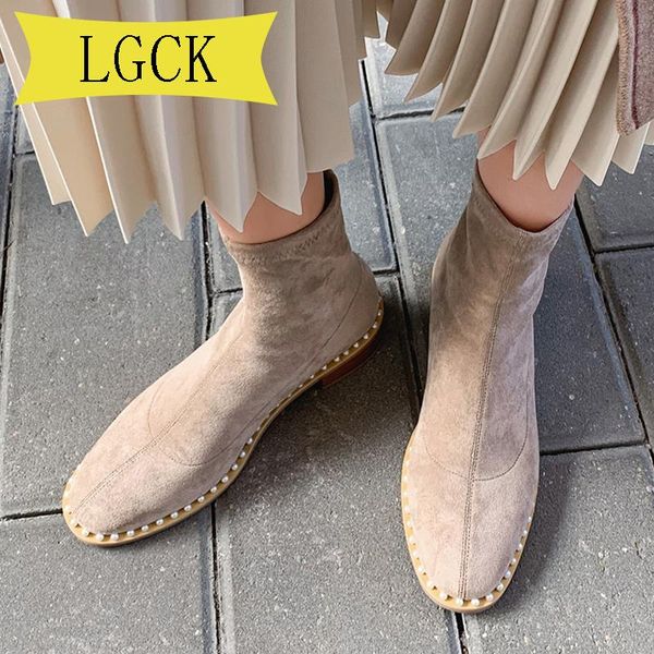 boots big size 34-43 flock leather women genuine round toe low heel ankle thick square slip on brand shoe, Black
boots big size 34-43 flock leather women genuine round toe low heel ankle thick square slip on brand shoe, Black