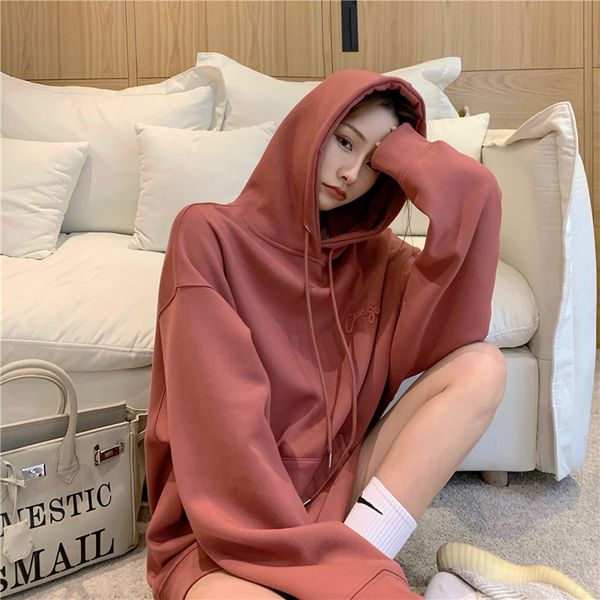 2021 new college style all-match loose long-sleeved sweatshirt women's mid-length hooded hoody jacket tide uq3d, Black
2021 new college style all-match loose long-sleeved sweatshirt women's mid-length hooded hoody jacket tide uq3d, Black