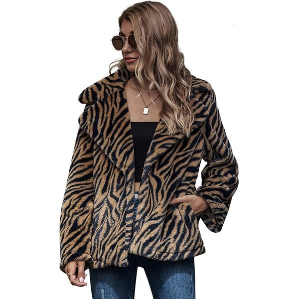 2021 new tiger pattern faux leather women autumn winter long sleeve fashion warm jacket female plus size casual fake fur coat 0p15, Black
2021 new tiger pattern faux leather women autumn winter long sleeve fashion warm jacket female plus size casual fake fur coat 0p15, Black