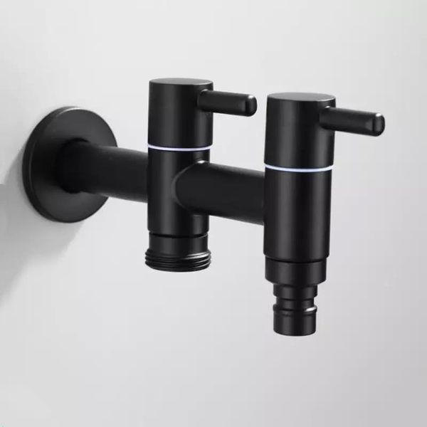 bathroom sink faucets 304 stainless steel black washing machine faucet 1 in 2 out double bibcock outdoor garden mop tap
bathroom sink faucets 304 stainless steel black washing machine faucet 1 in 2 out double bibcock outdoor garden mop tap