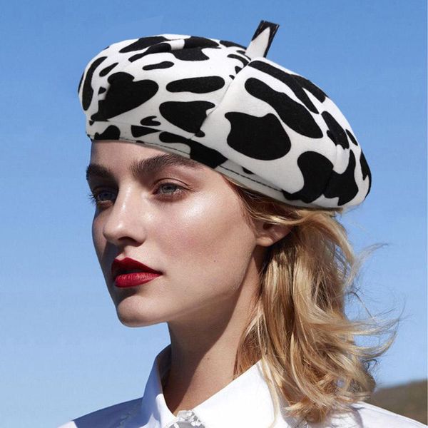 women winter vintage wool beret hat french style cow print casual women's hat beret plain cap girl's warm winter berets #p2, Blue;gray
women winter vintage wool beret hat french style cow print casual women's hat beret plain cap girl's warm winter berets #p2, Blue;gray