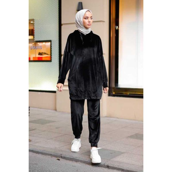 ethnic clothing hooded side pockets bottom velvet suit trend moda islam muslim dress women abaya kaftan modest abayas for, Red
ethnic clothing hooded side pockets bottom velvet suit trend moda islam muslim dress women abaya kaftan modest abayas for, Red