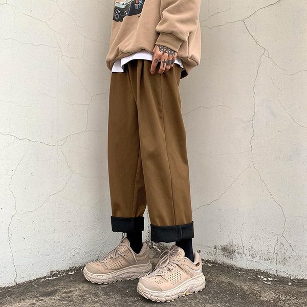 men's pants winter plus velvet thick casual men warm fashion solid color straight loose wide leg mens trousers m-2xl, Black
men's pants winter plus velvet thick casual men warm fashion solid color straight loose wide leg mens trousers m-2xl, Black