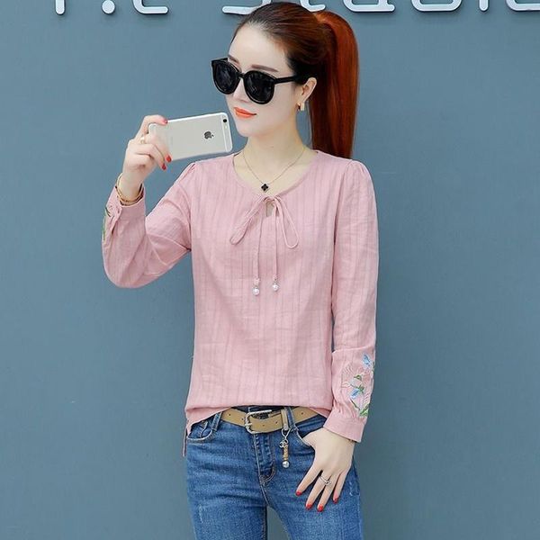 fashion women's spring autumn style solid blouses long sleeve o-neck women's shirts elegant casual blusas df3421, White
fashion women's spring autumn style solid blouses long sleeve o-neck women's shirts elegant casual blusas df3421, White